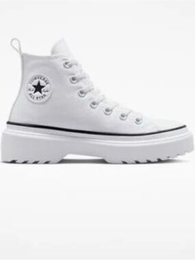 Converse White High-Top Platform Lug Sole Sneaker